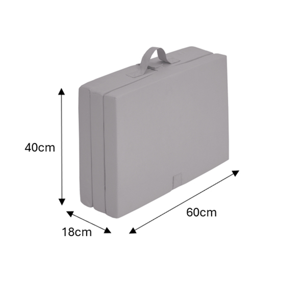 Children's folding mattress, grey