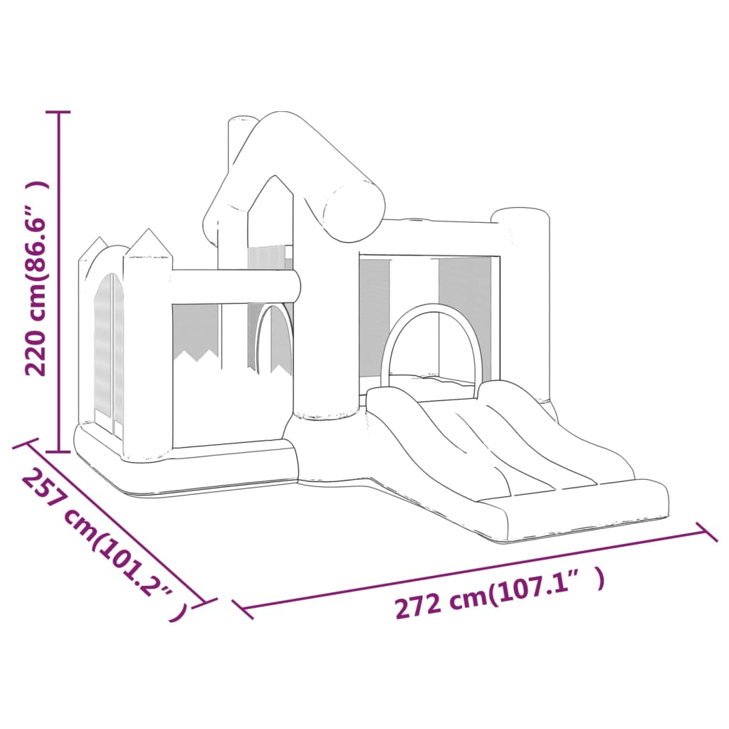 Castillo Aufblasbares Happy Hop Casa 272 x 257 x 220 cm