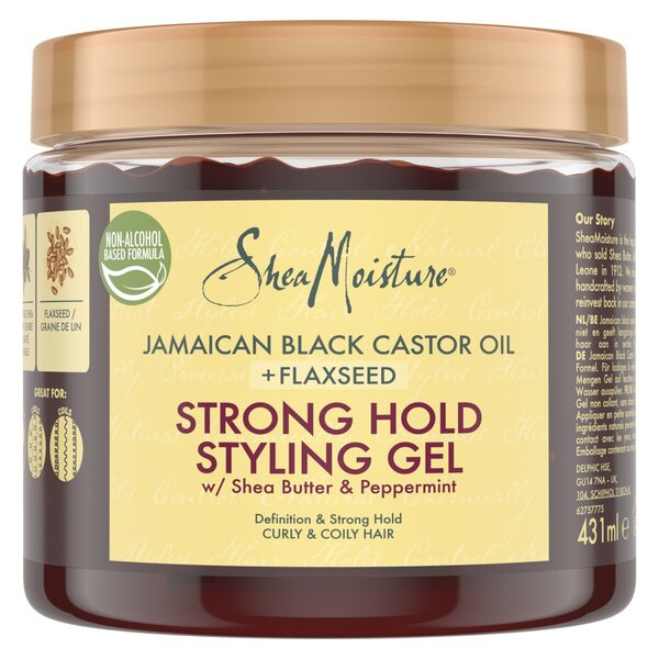 SheaMoisture Jamaican Black Castor Oil + Flaxseed Strong Hold Styling Gel<br>431ml