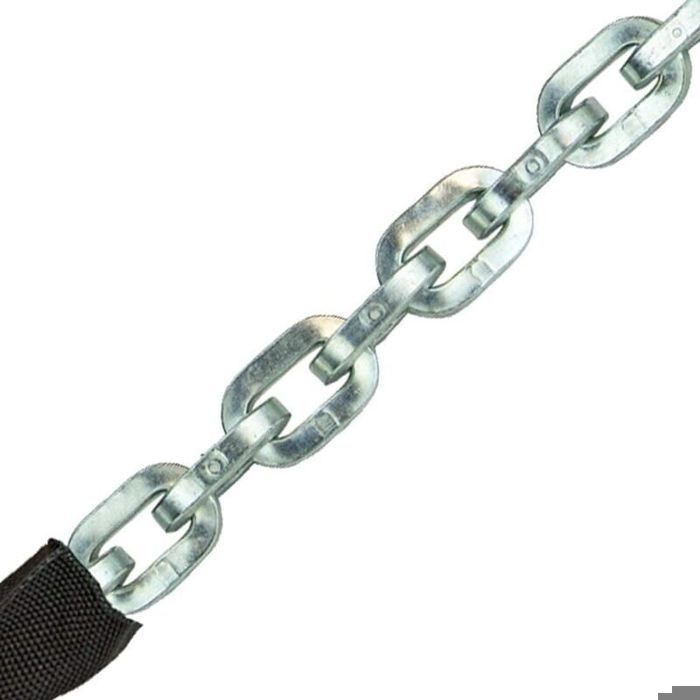Candado de cadena para motocicleta - MHY® - 100 cm - 3 llaves - Negro - Resistente a cortes - Funda de nailon - Resistente a arañazos