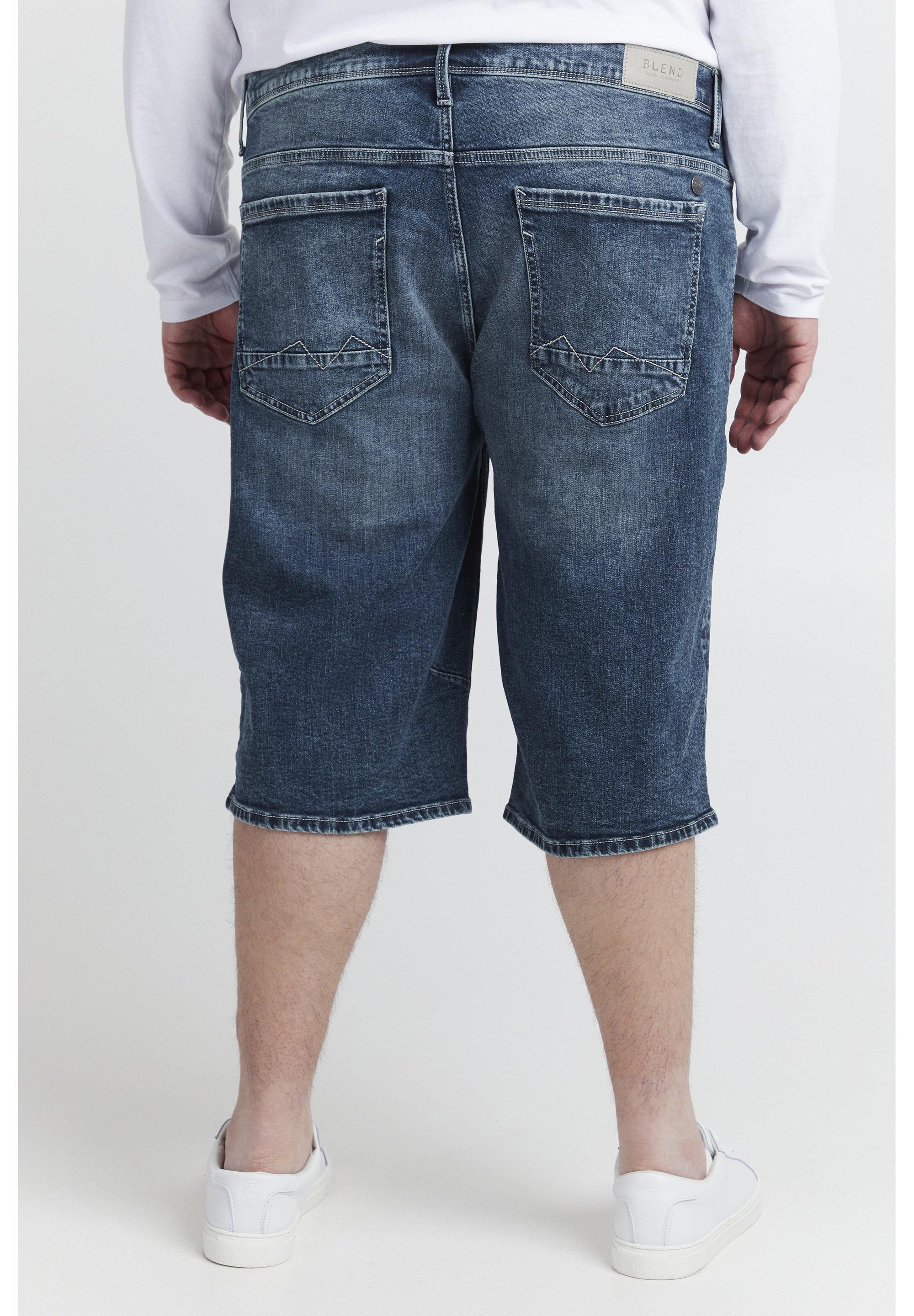 Blend BHBBENON REGULAR FIT - Denimshorts - Denim-Mittelblau
