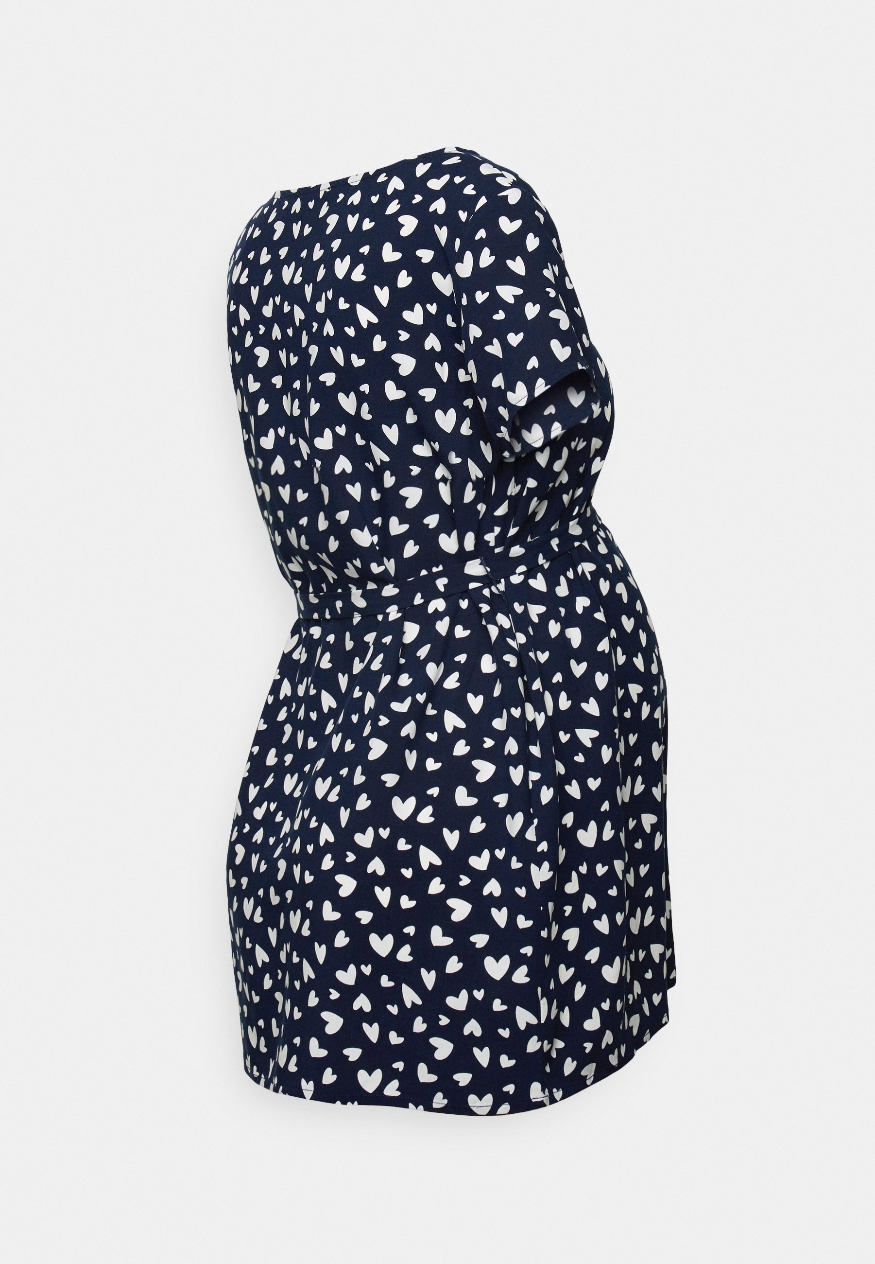 Anna Field MAMA blouse - donkerblauw/wit