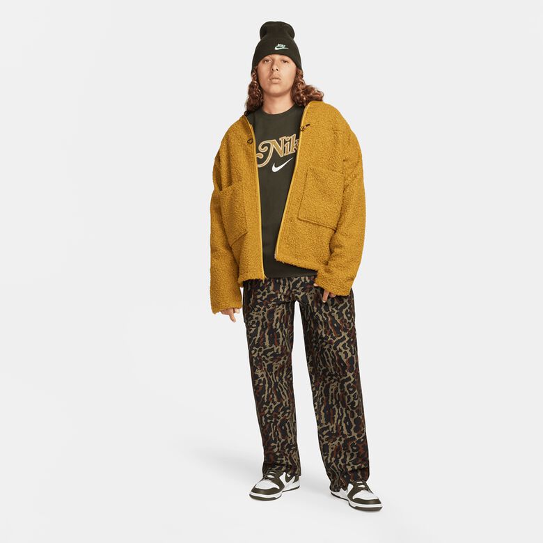 Sportliches Fleece-Sweatshirt mit Rundhalsausschnitt