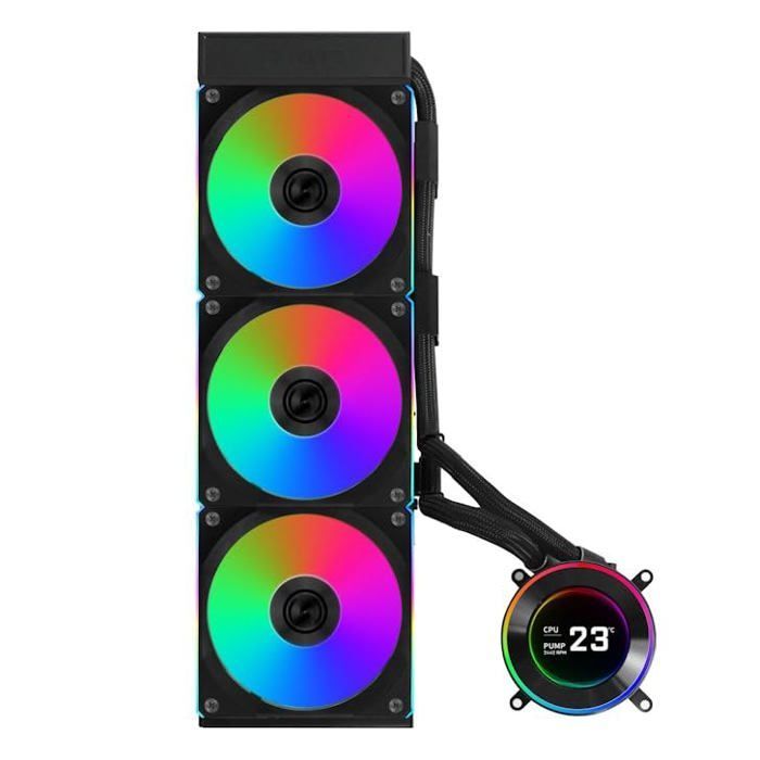 Water cooling - Lian Li - HYDROSHIFT II LCD-C 360CL - LCD screen - ARGB - Black