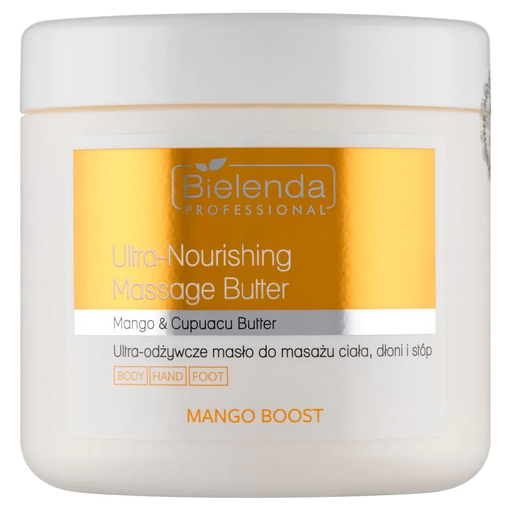Bielenda Professional Mango Boost Odżywcze masło do masażu ciała, dłoni i stóp