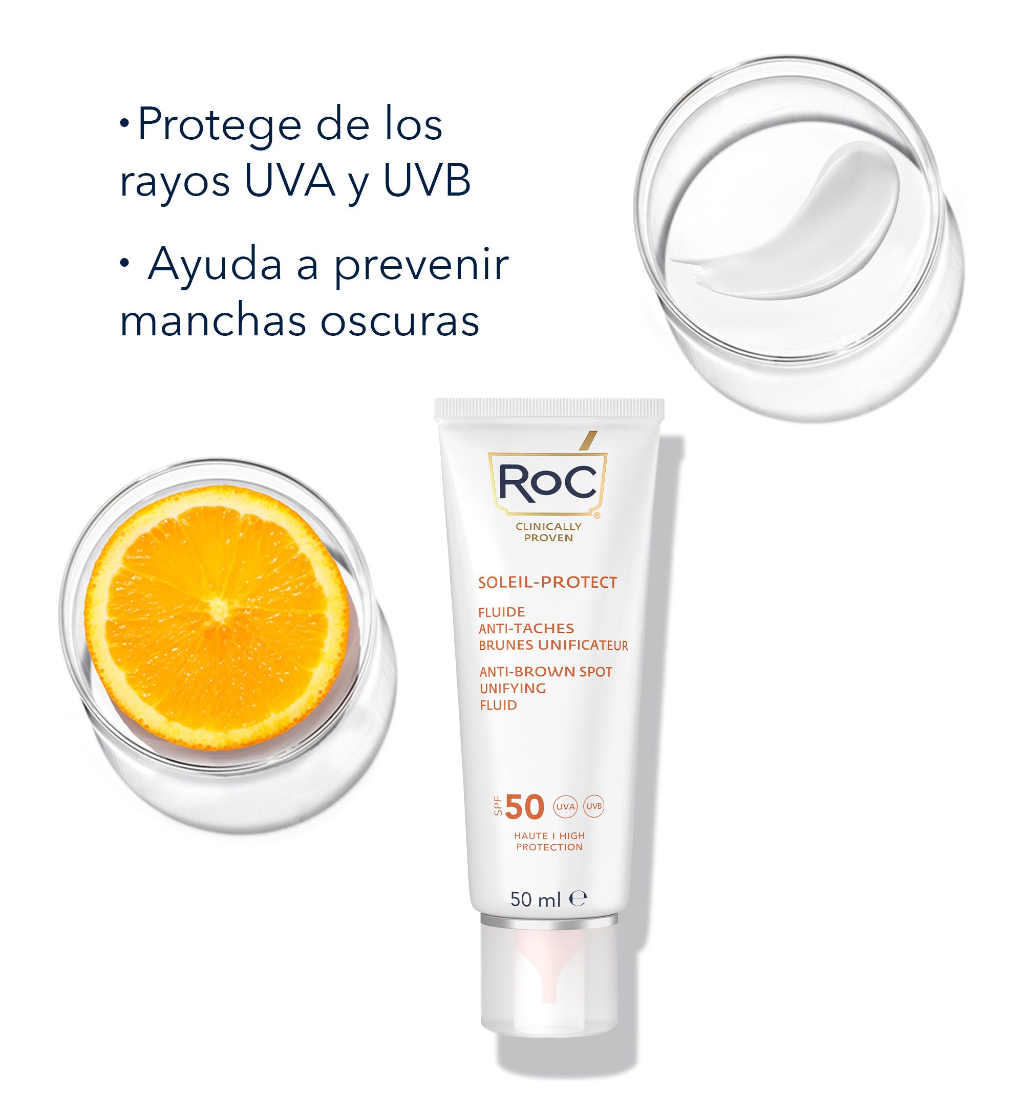 Soleil Protect Ujednačujući fluid protiv tamnih mrlja Ljekarna za zaštitu od sunca