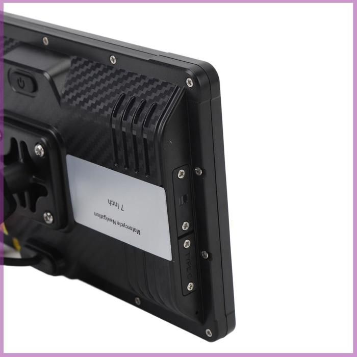 Cocosity Navigatore GPS per moto da 7 pollici, navigatore GPS per moto da 7 pollici, resistente all'acqua IPX7, supporto girevole, telefono, PDA