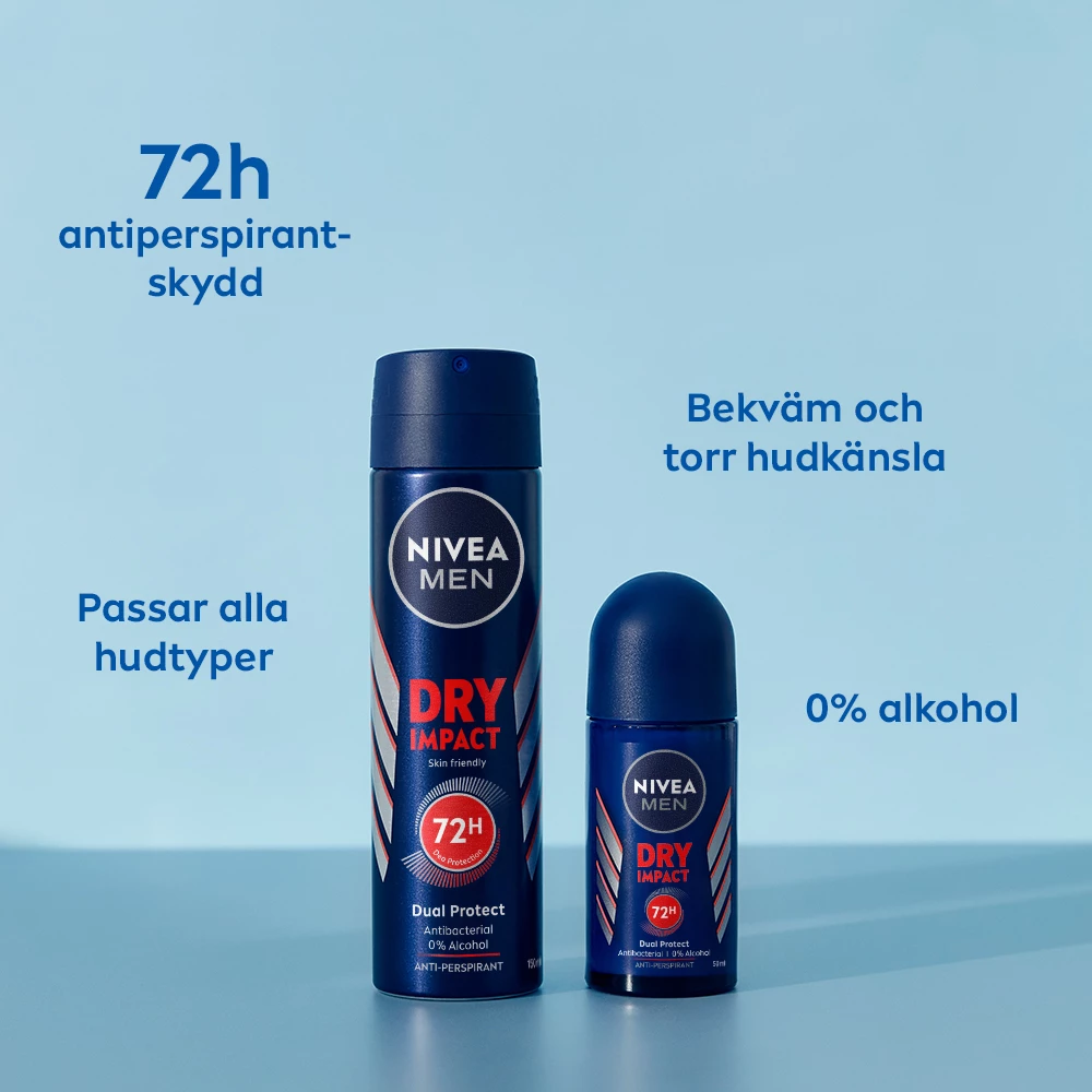NIVEA Dry Impact izzadásgátló golyós dezodor 50 ml