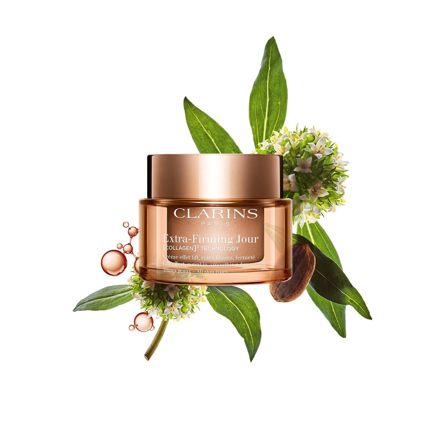 „Clarins Extra Firming“ dieninis kremas, skirtas visiems odos tipams (40+ dienų), 50 ml – papildymo pakuotė
