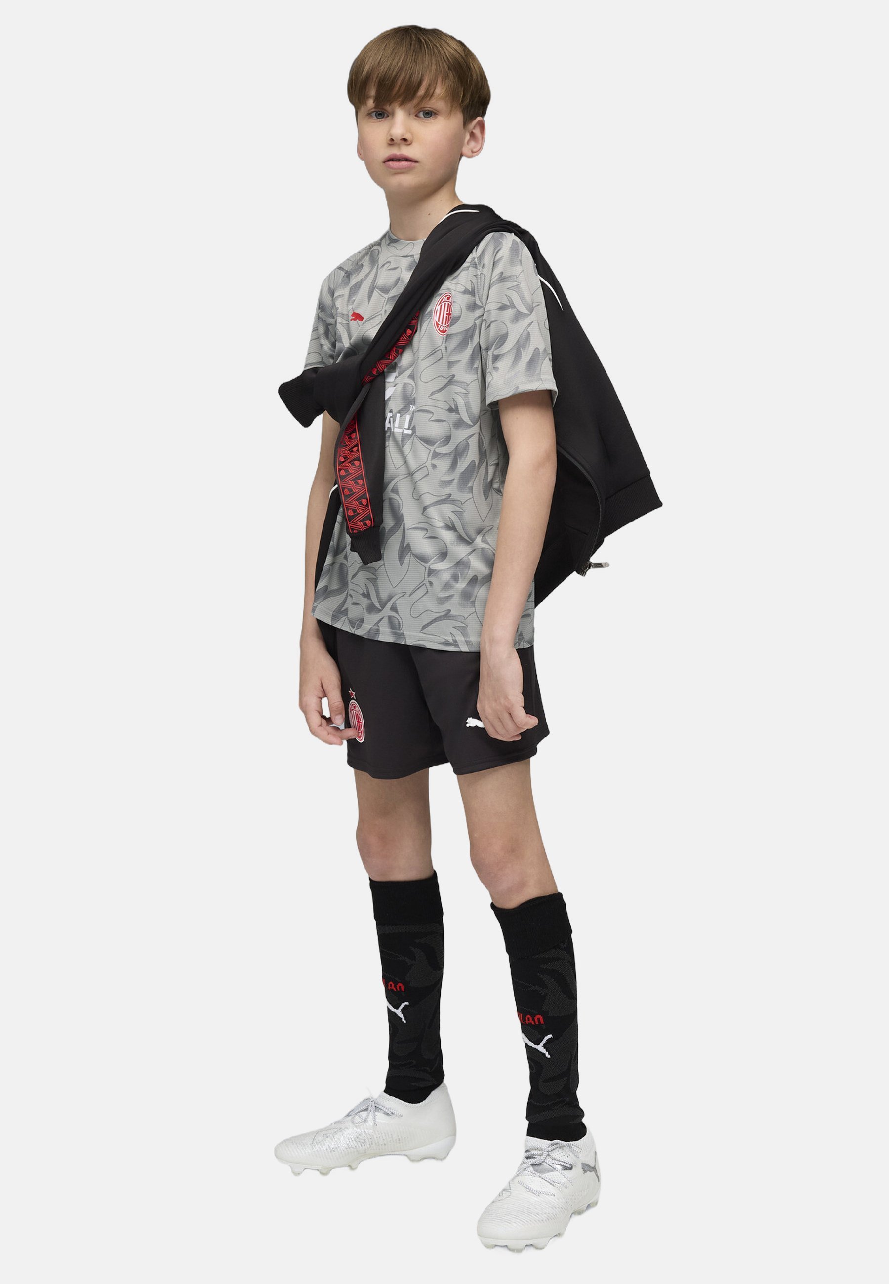 Puma ACRIKOT MILAN AUFWÄR - Clubwear - rookgrijs-wit