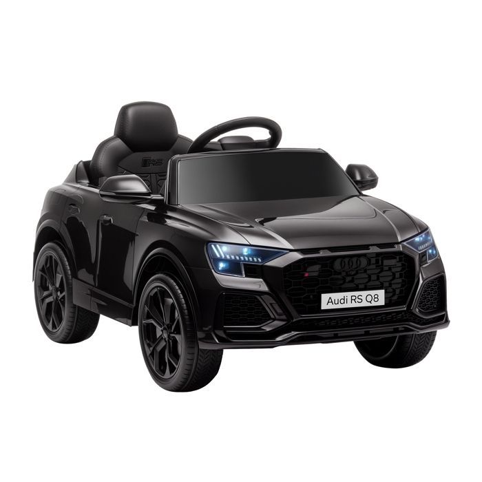 Voiture électrique enfants - HOMCOM - sous licence Audi RS Q8 - avec télécommande, Bluetooth, pour enfants de 3-5 ans - noir