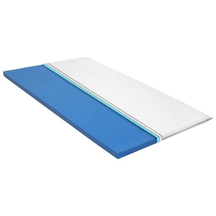Cubrecolchón - vidaXL - Espuma viscoelástica - 180x200 cm - Blanco