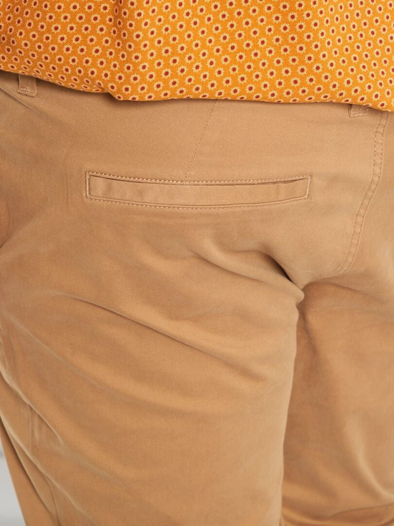Slim fit chino broek maat L32 - Bruin