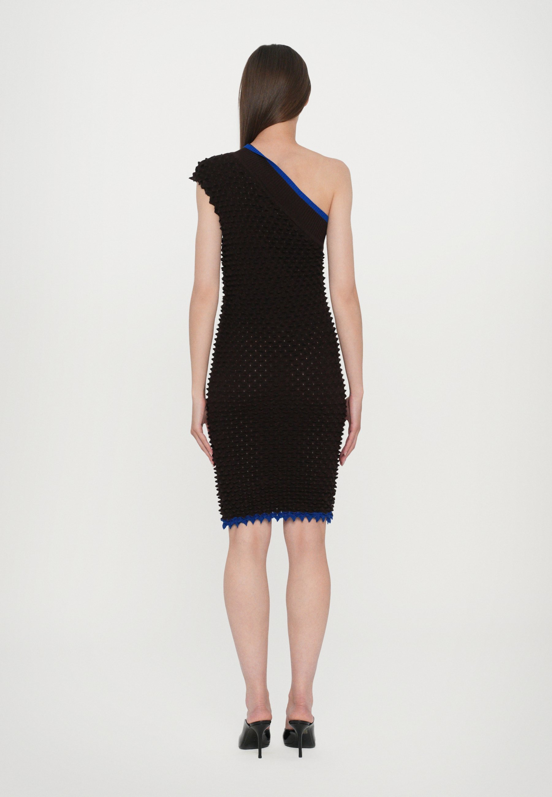 Chet Lo SLANT DRESS - Abito da cocktail / Abito da festa - marrone/blu elettrico