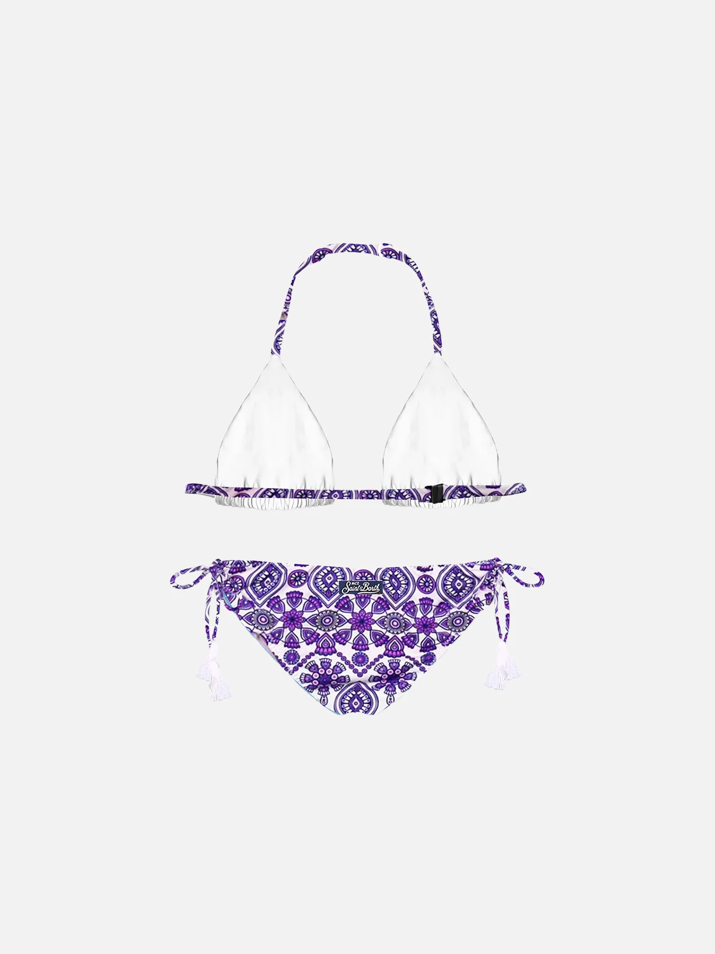 Roze babybikini met zigeunerprint