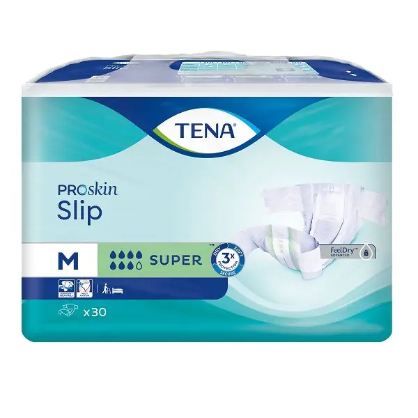 Tena Slip ProSkin Super, Pieluchomajtki dla dorosłych, 73-122cm, Medium