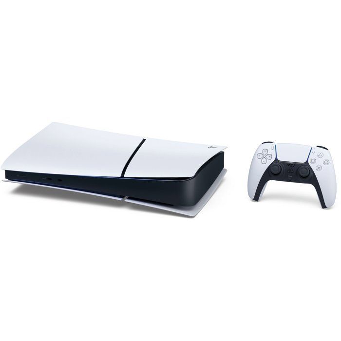 PS5 Digital Edition Bundle (without disc drive): PlayStation 5 (Slim) console + Vertical stand + 2nd DualSense controller Sterling Silver