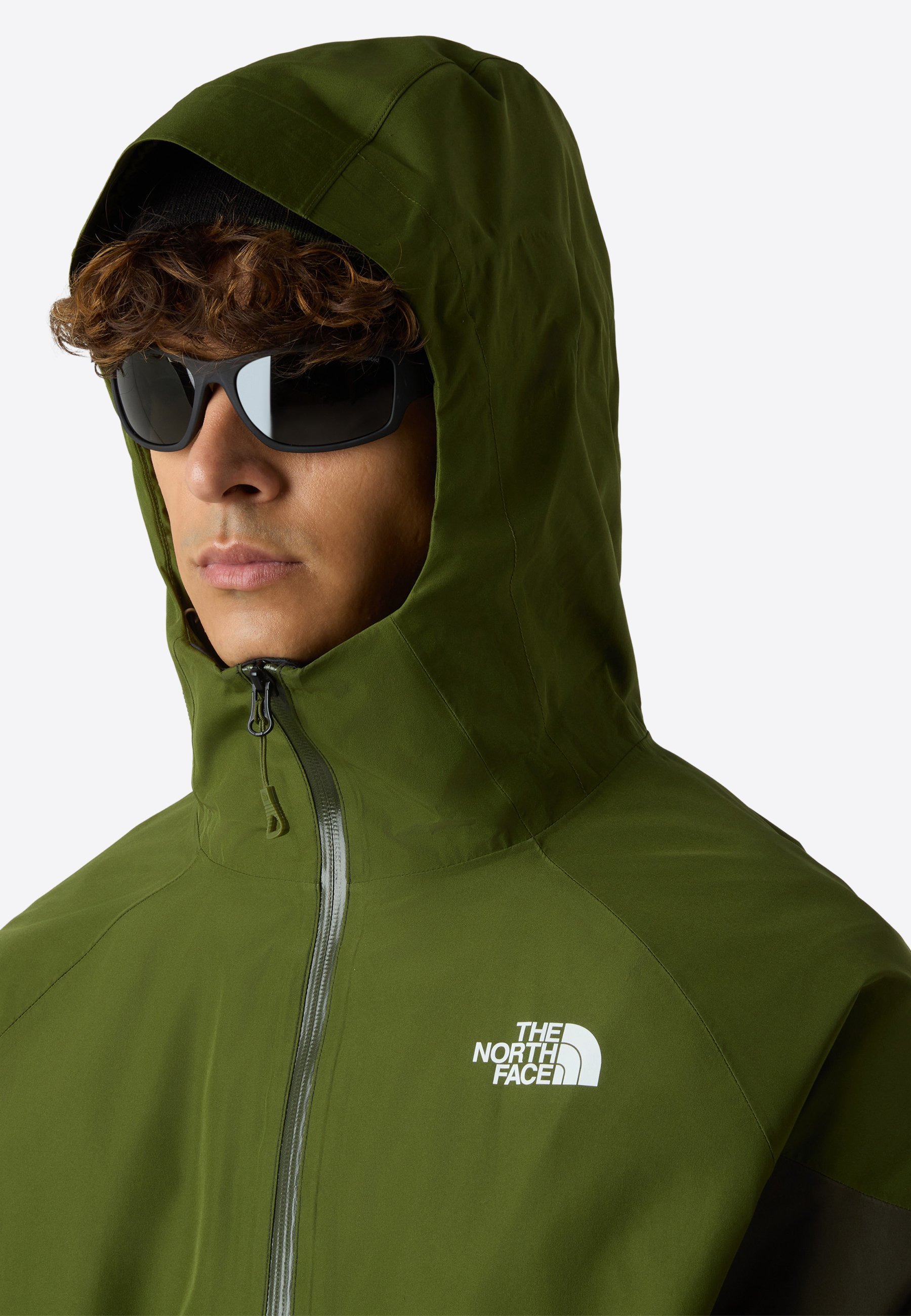 The North Face LIGHTNING ZIP-IN - Outdoorová bunda - asphalt grey woodland g