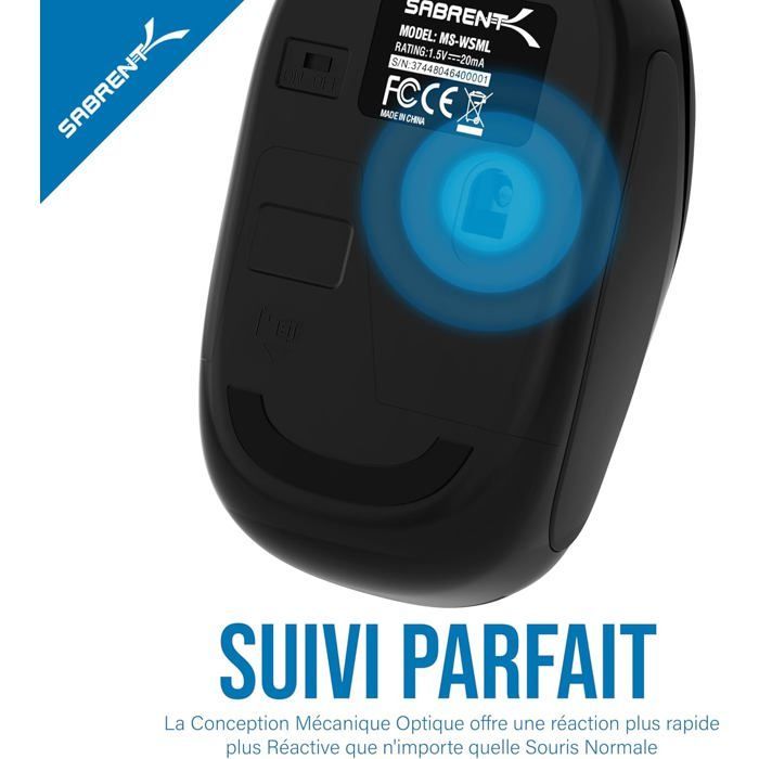 Ratón inalámbrico TRAHOO, ratón para juegos con receptor USB, 1200 DPI, clic silencioso, ratón óptico para ordenador [J126]