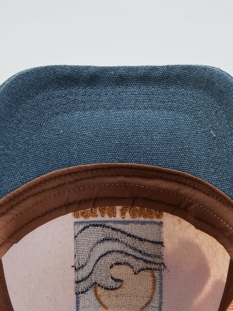 Gorra de nailon estampada - NEGRA