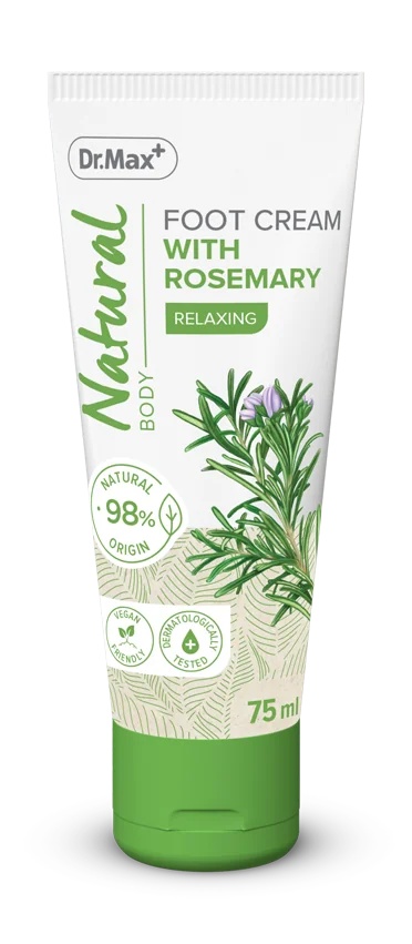 DR. MAX Crème pour les pieds Dr.Max Naturelle au romarin 75 ml Crème pour les pieds au romarin