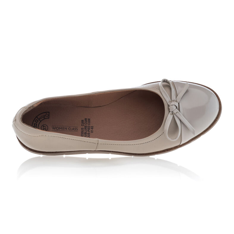 Beige ballerina's/Mary Janes voor dames