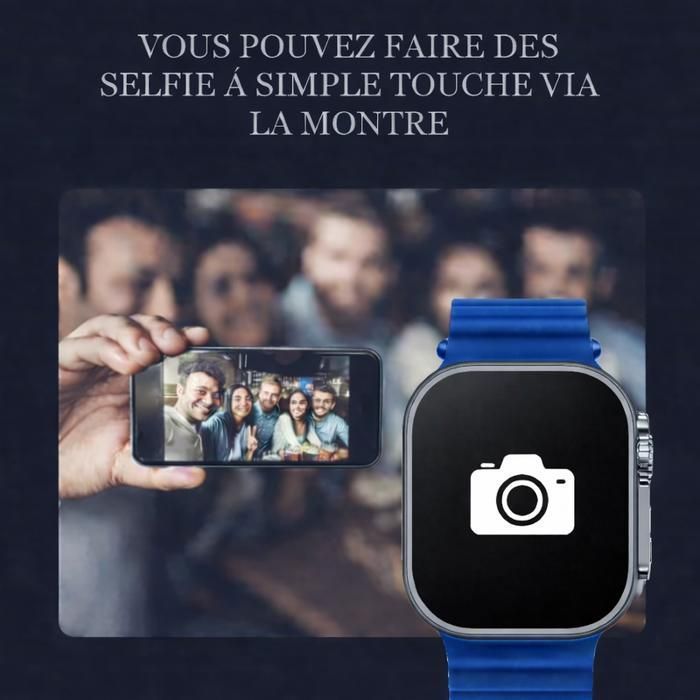 Montre Connectée Homme Femme Bluetooth Appel Multifonction Sport Cardiofrequencemètres IP67 Étanche Smartwatch pour Android iphones