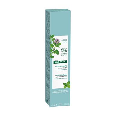 Klorane Mint Purity Cream Økologisk Mintkrem Gir matt hud 40 ml 40 ml