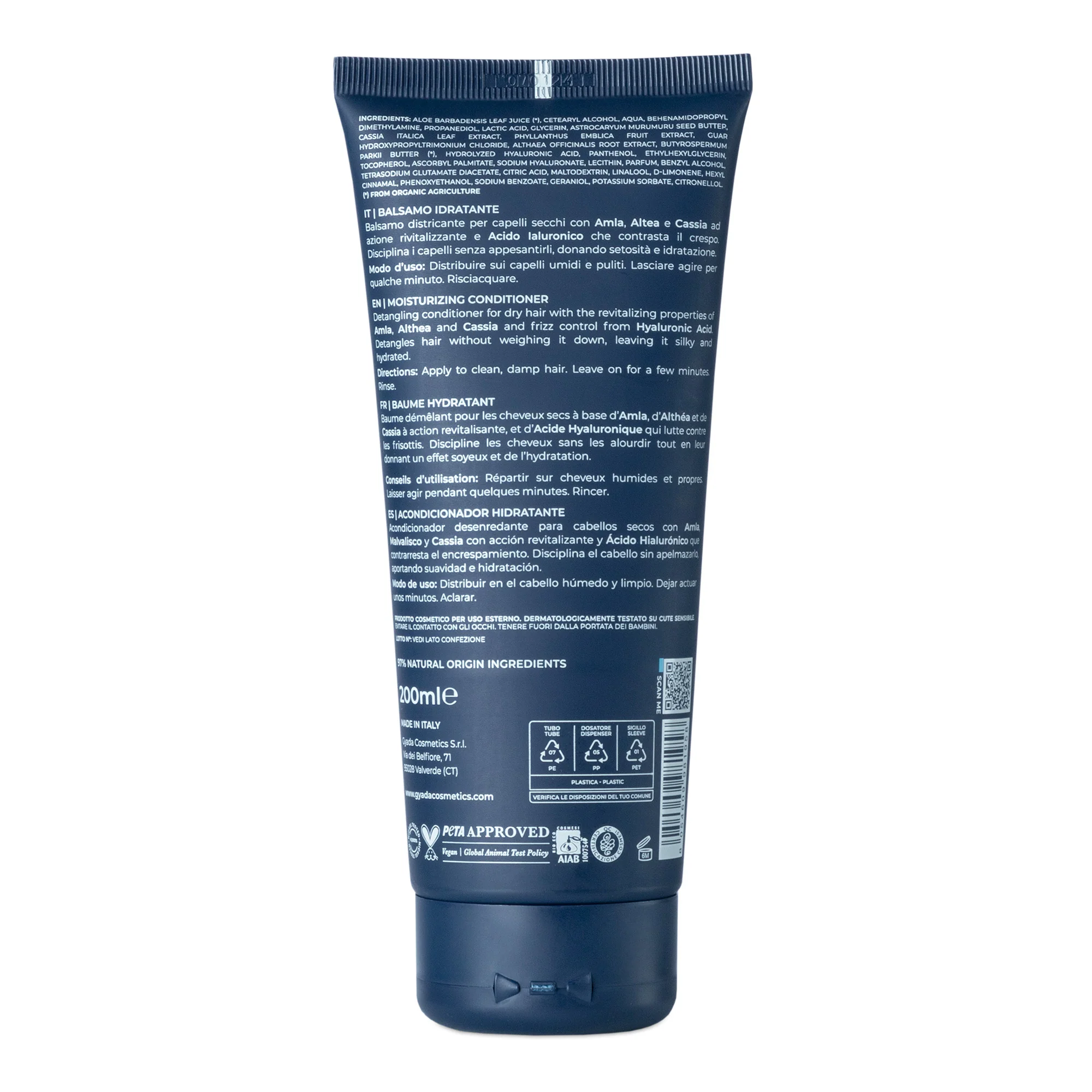 Hyalurvedic Balsamo Idratante - Balsamo Idratante Capelli, Balsamo Rivitalizzante Capelli