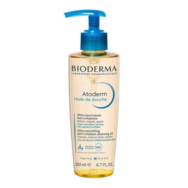 Bioderma jautrią odą nuo sudirginimo suteikiantis dušo aliejus 200 ml