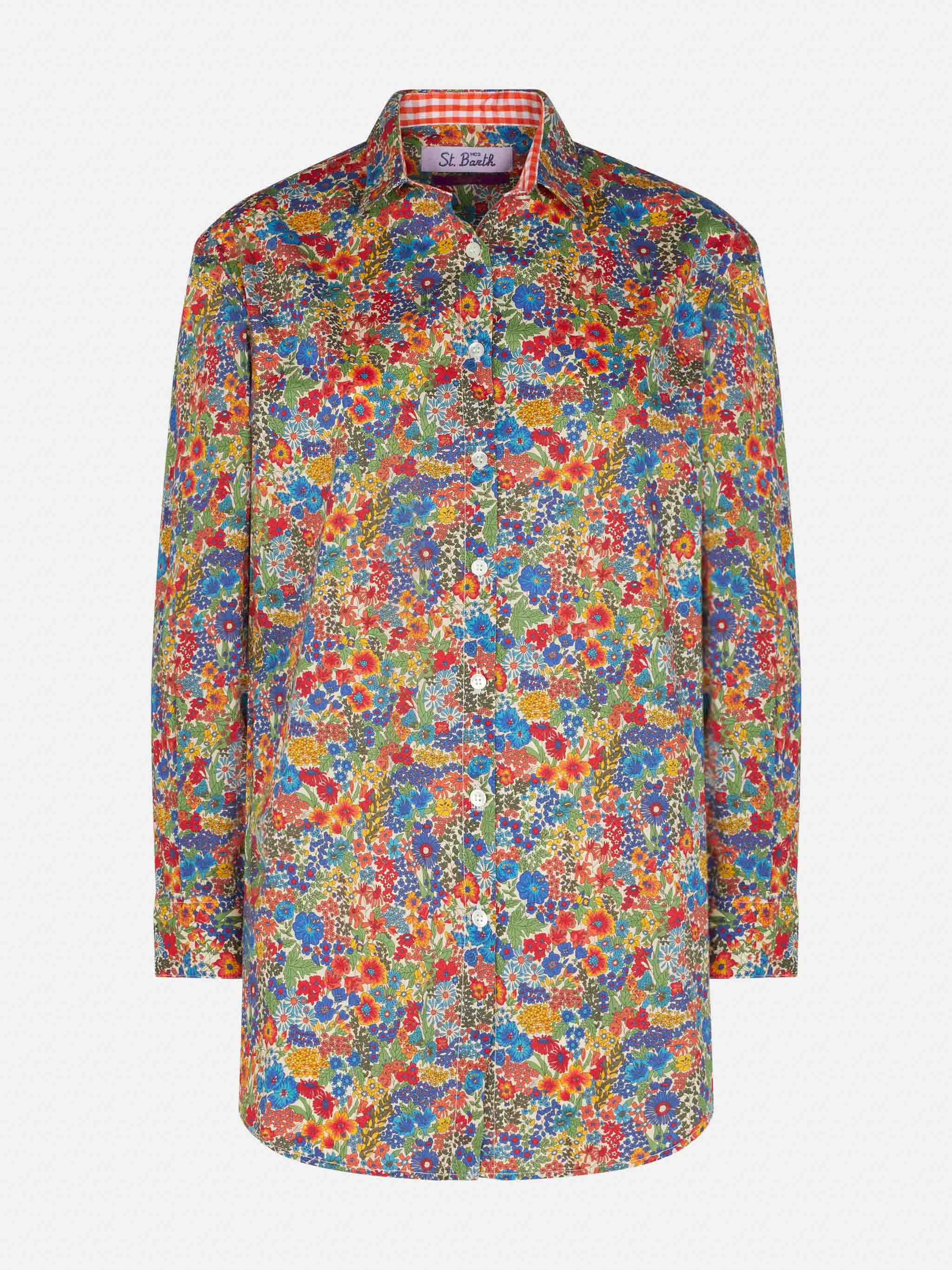 Camicia da donna in cotone | Realizzato con tessuto Liberty