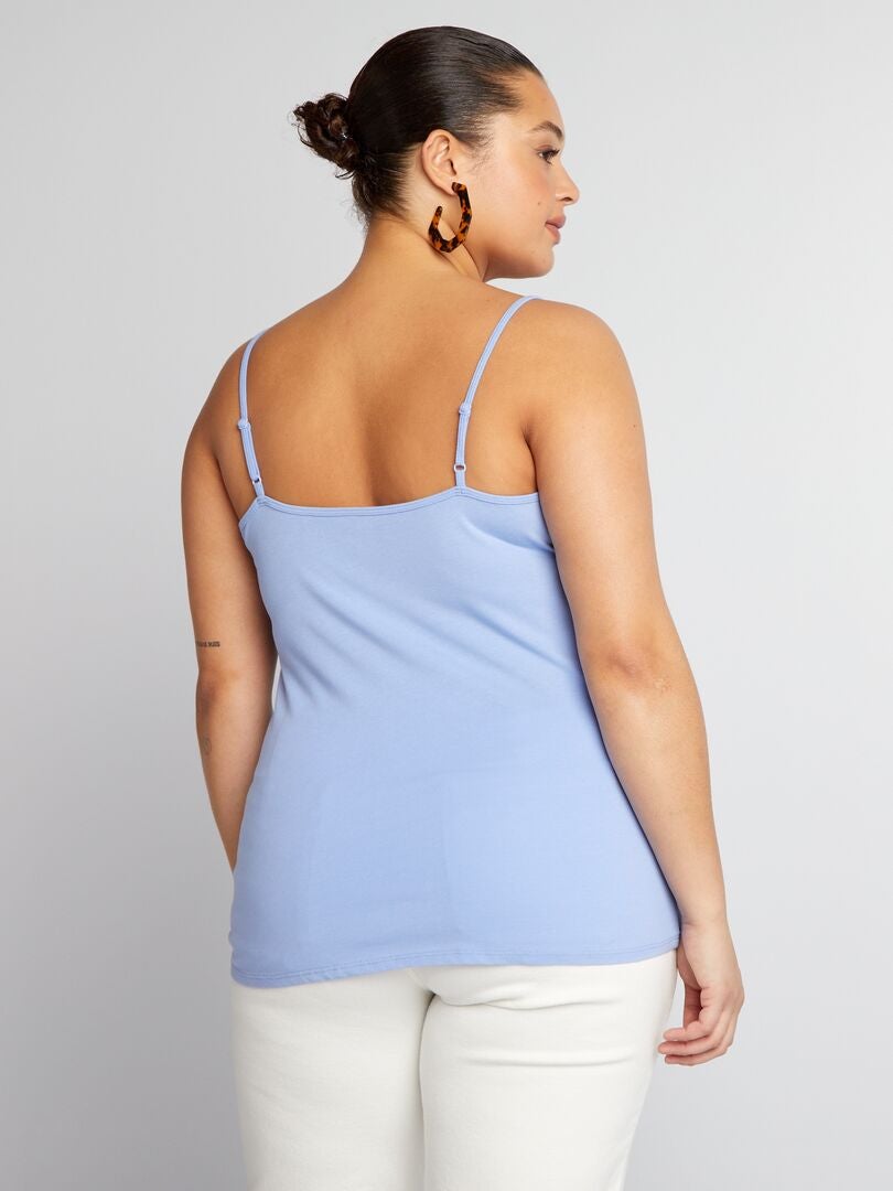 Tanktop met spaghettibandjes - Paars
