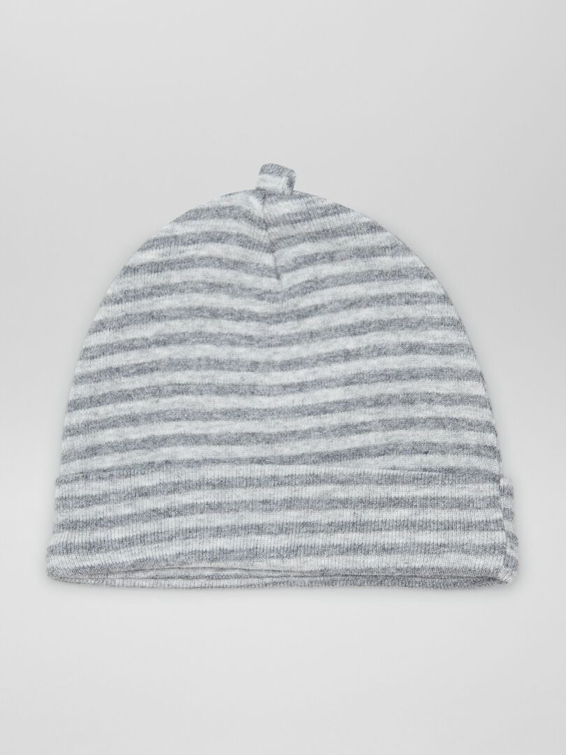 Conjunto de 2 toucas de parto - CINZA