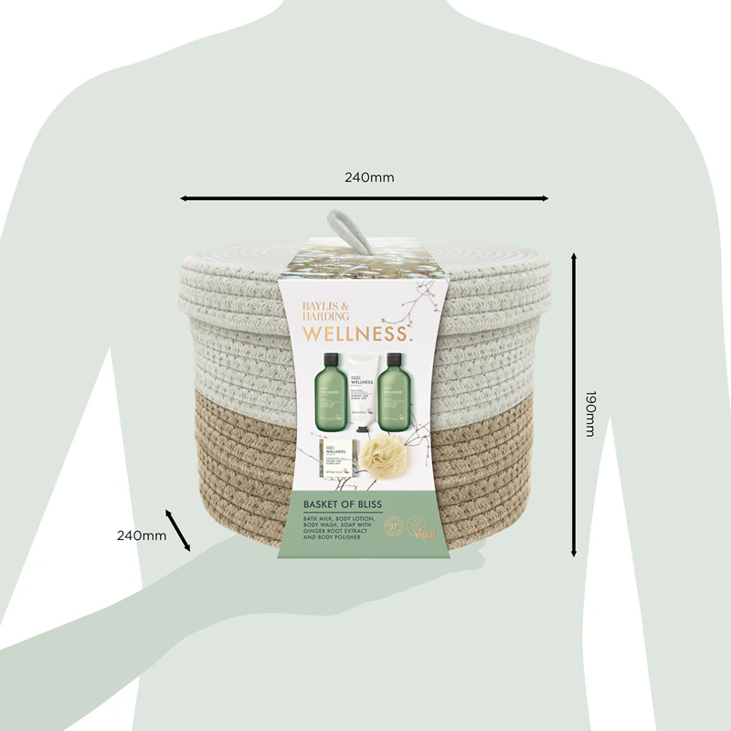 Darčeková sada Baylis & Harding Wellness. Energise so zázvorom, limetkou a bazalkovým listom