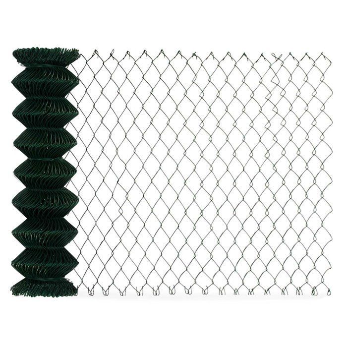 Rollo de malla metálica de 1 m x 15 m, torsión simple, color verde, malla hexagonal: 60 mm