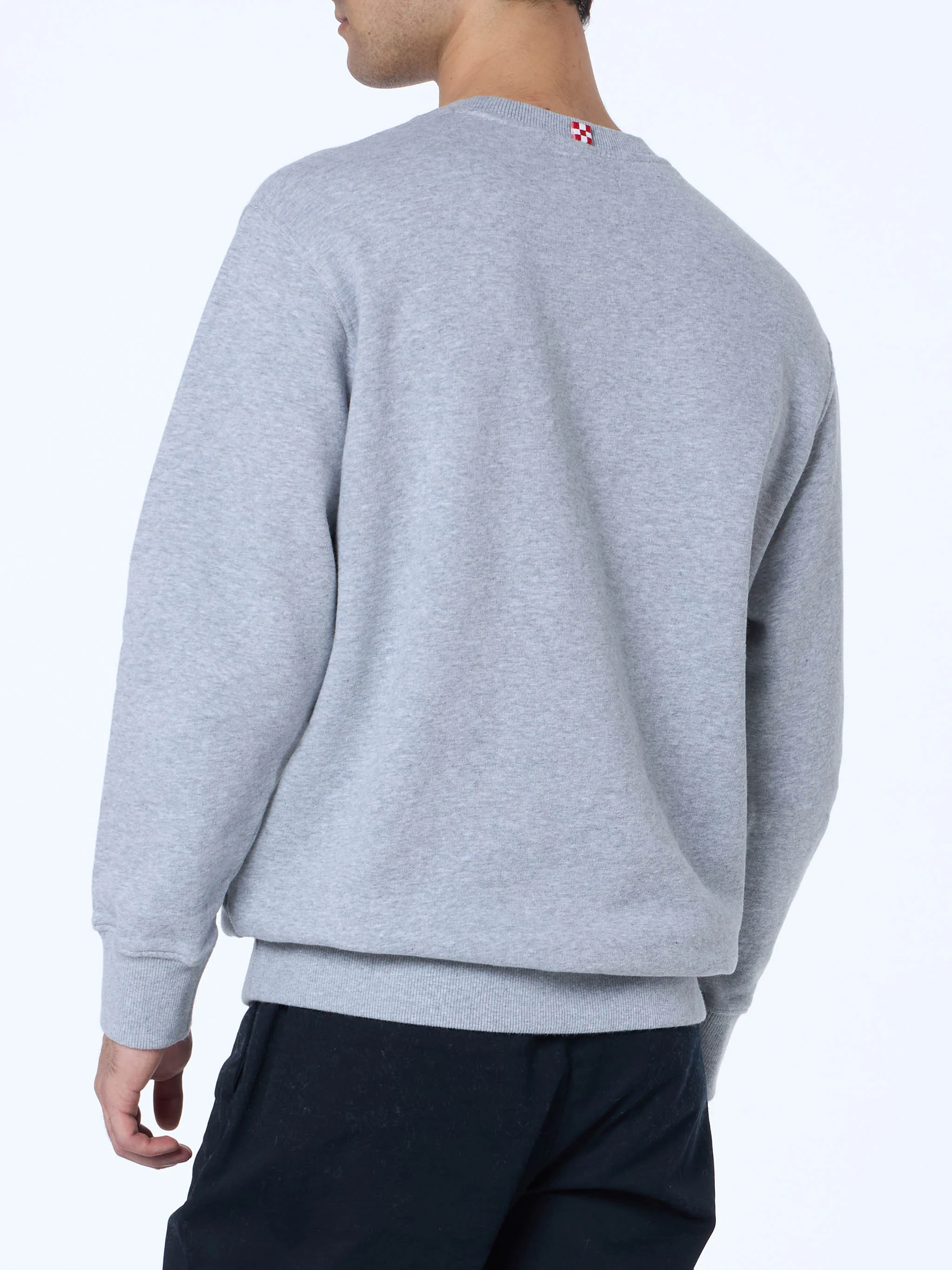 Soho St Barth sport herensweatshirt in grijs gemêleerd