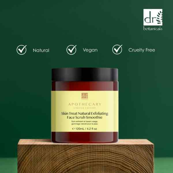 Dr Botanicals eksfolierende ansiktsskrubb, dobbeltpakning, 2 x 120 ml