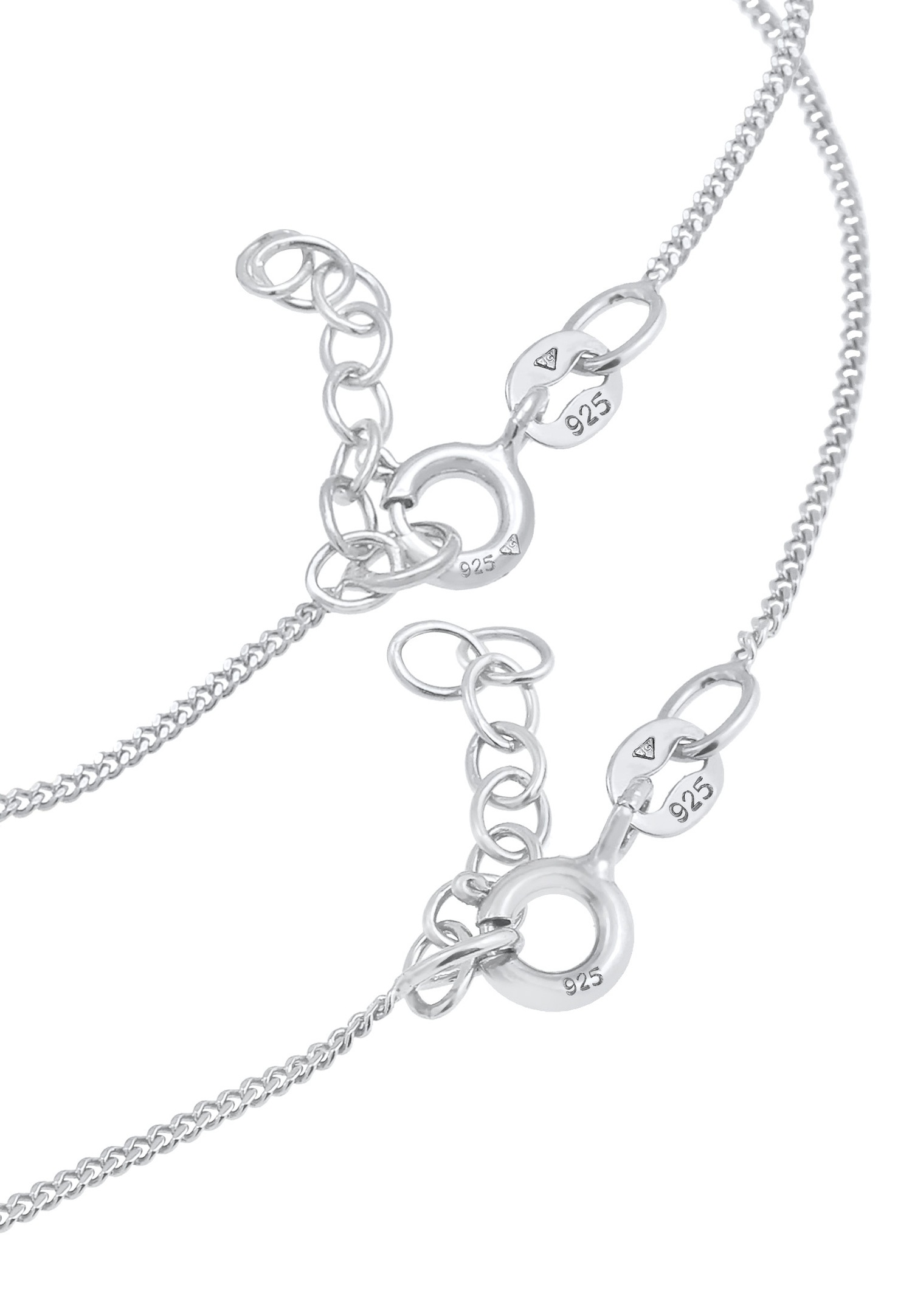 Elli Des enfants sertis de coccinelles en fer à cheval mignonnes et colorées en argent sterling 925