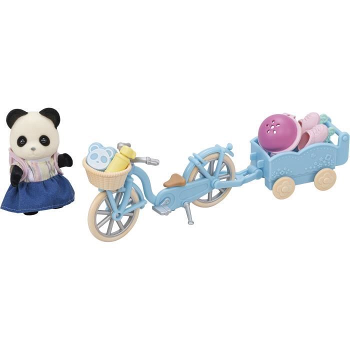 La bambina panda, la sua bicicletta e il rimorchio - SYLVANIAN FAMILIES - 5652 - Per bambini dai 3 anni in su