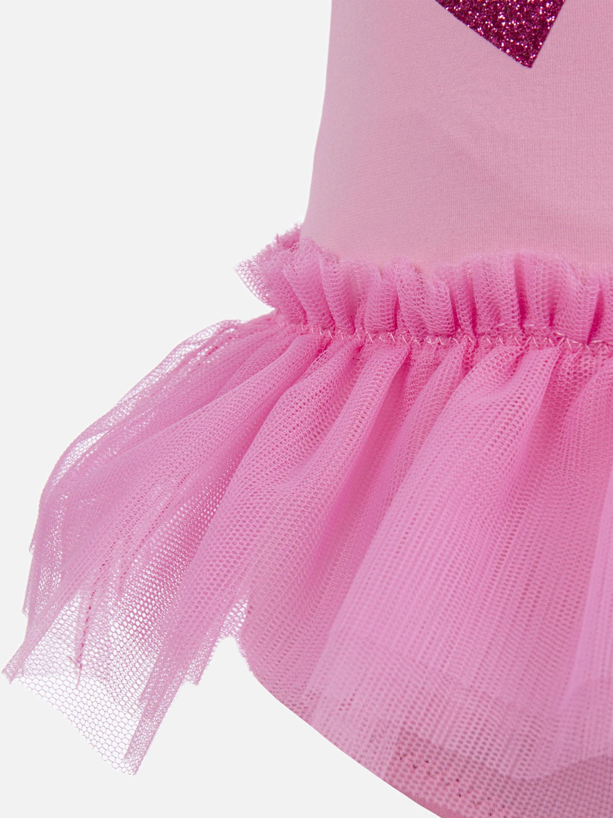 Kostuum intero Dancer met balza in tule en glitter