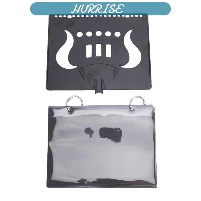 Suporte universal para partituras Flip Folder 5 - Janela transparente à prova de chuva, portátil para apresentações ao ar livre.
