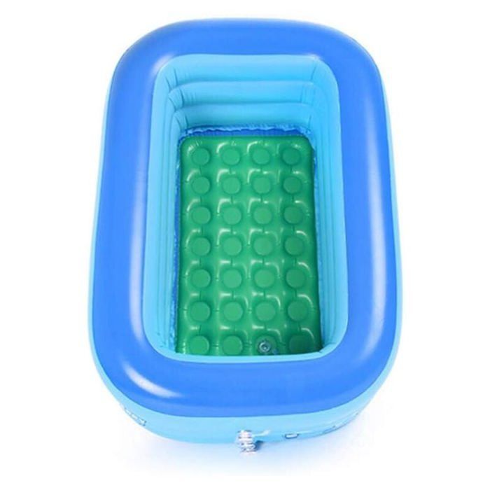Piscina hinchable para bebés, piscina pequeña plegable de PVC de 120 x 70 x 35 cm, transmisor FM para coche.
