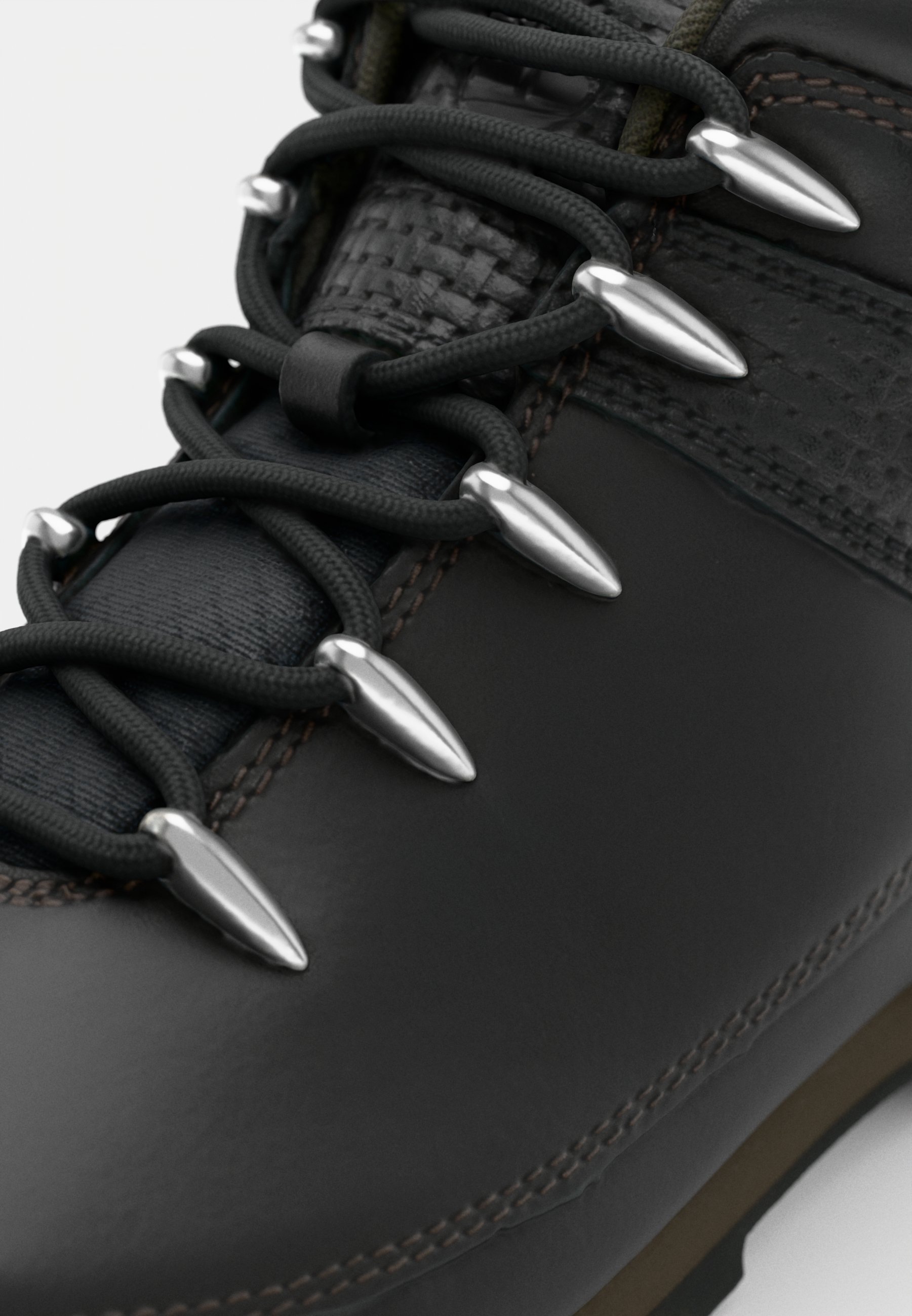 Timberland EURO SPRINT - Enkellaarsjes met vetersluiting - zwart/donkerbruin