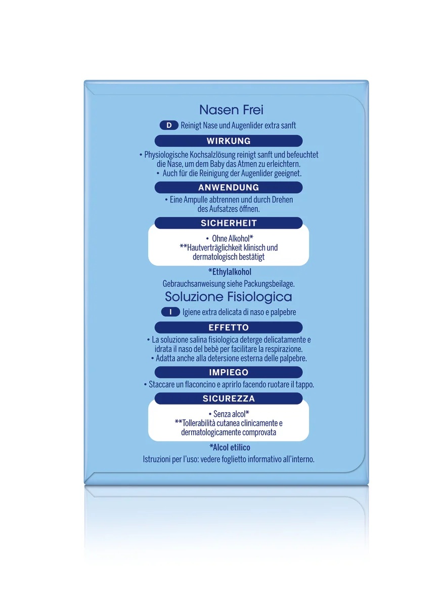 NIVEA Solución salina para bebés 24 x 5 ml solución nasal y oftálmica