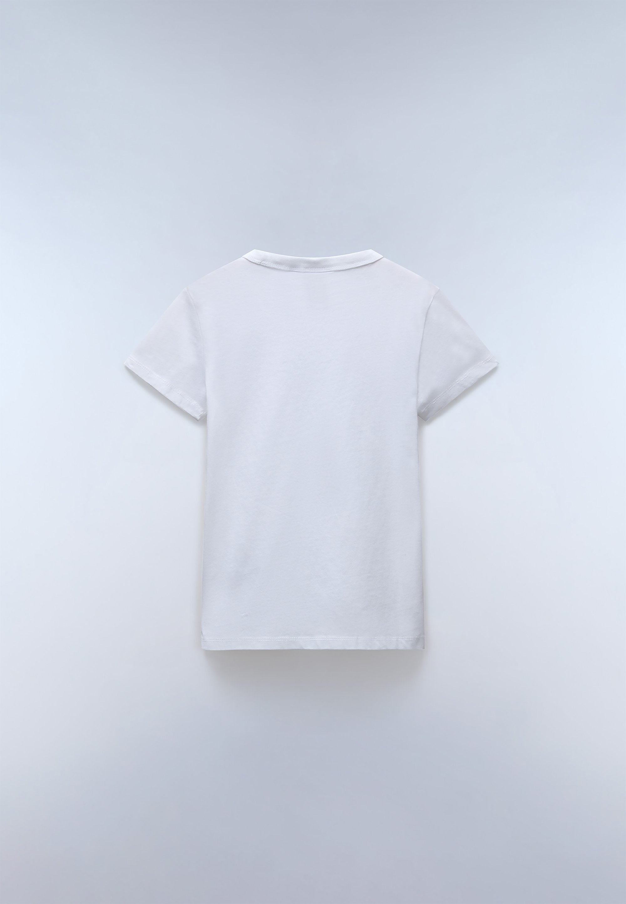 „Napapijri CHAMOIS UNISEX“ – spausdinti marškinėliai – ryškiai balti