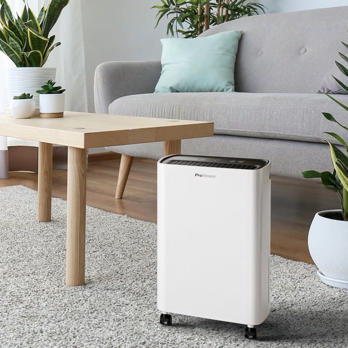 Deshumidificador de aire Pro Breeze - 6 l/día - Potente compresor - Temporizador de 24 horas - Ahorro de energía