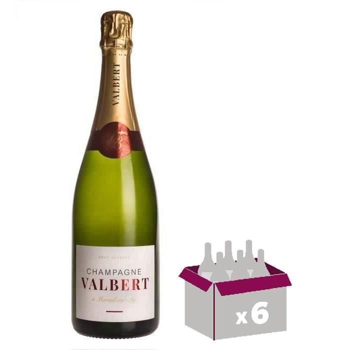 Valbert Brut Réserve Champagne x6
