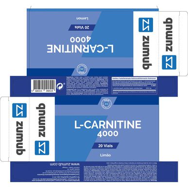 Zumub L-Carnitine 4000 Citrón 20 ampulí 20 ampulí