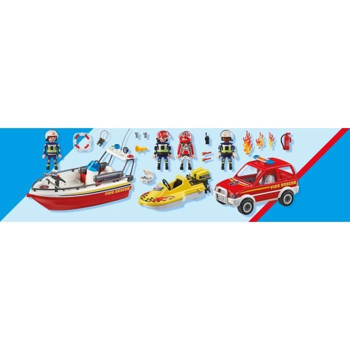 Playmobil - City Action 71569 Rescate acuático de bomberos