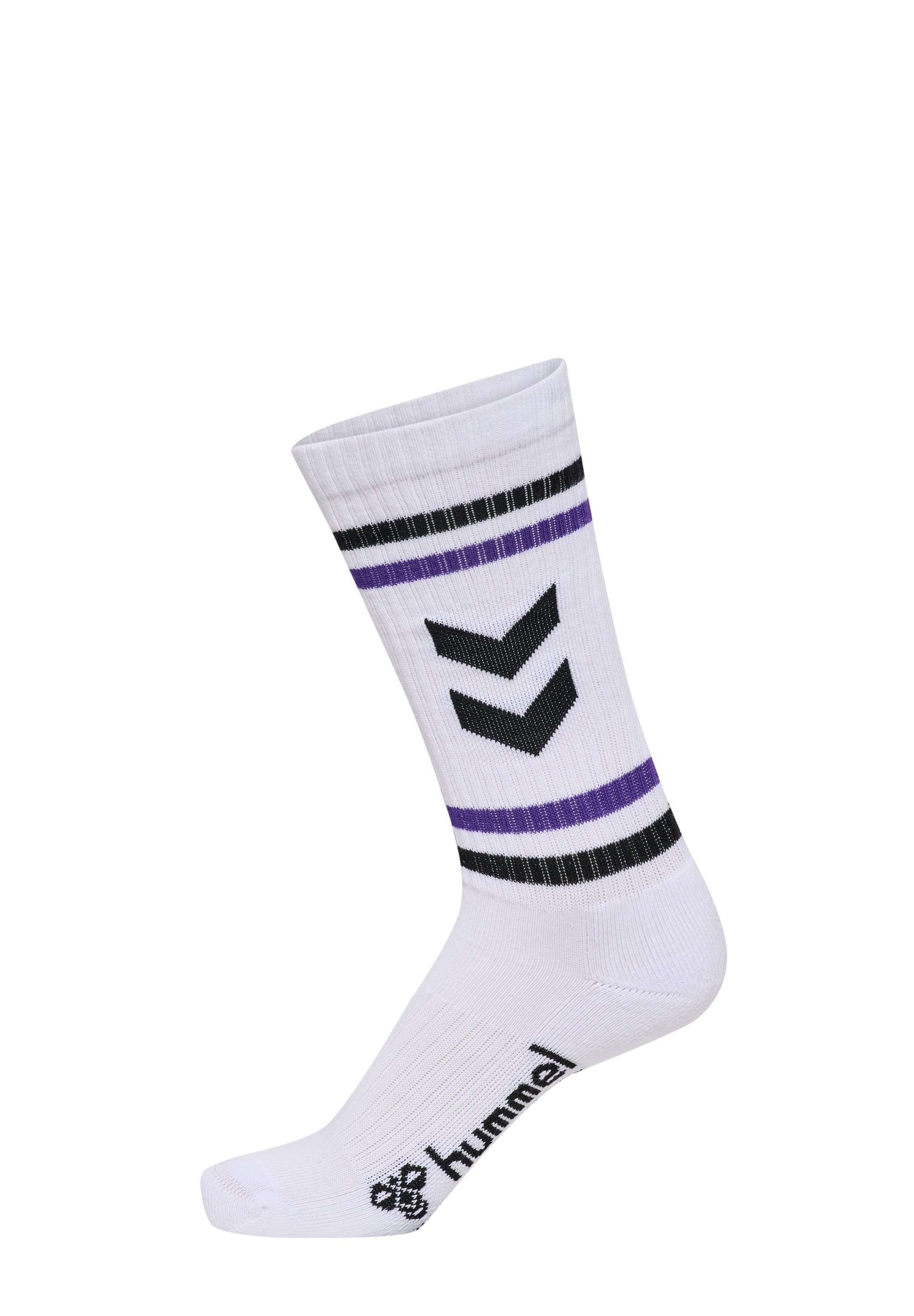 Hummel 3er-Pack Chevron High Retro - Sportsocken - weiß/mehrfarbig